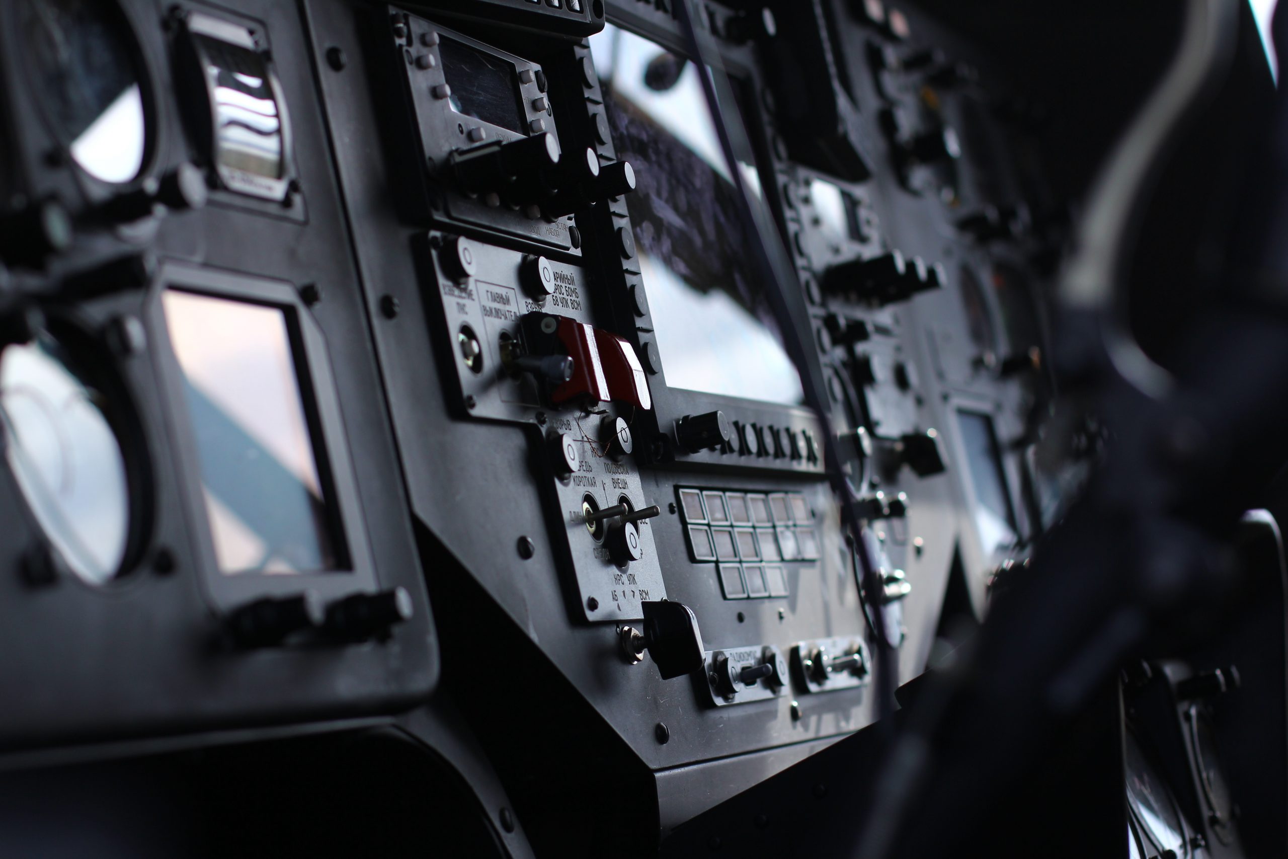 Military Flight Panel Display