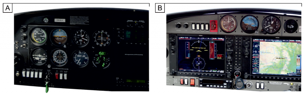 Traditional Round Dial Cockpit vs Glass